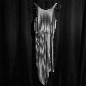 Striped Cotton Spandex Dress - Size XS